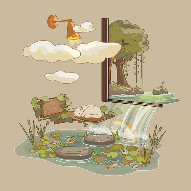 满满的生命力！复古色生态景观插图