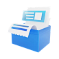 Documents Files Archive Storage Box 3D Icon