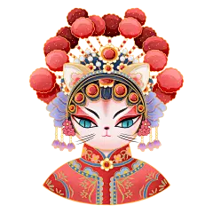 国潮京剧动物-1