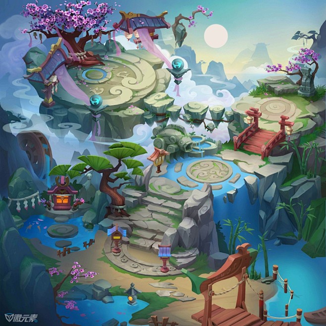 手游《星灵之森曙光》全套场景12张