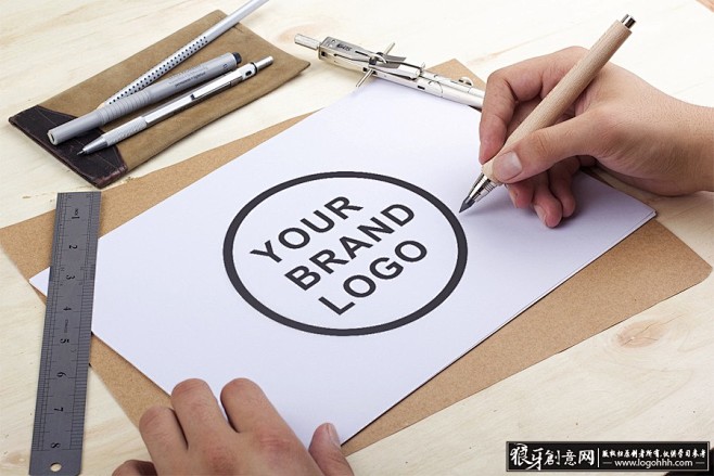 手绘logo贴图素材 logo手绘效果图...