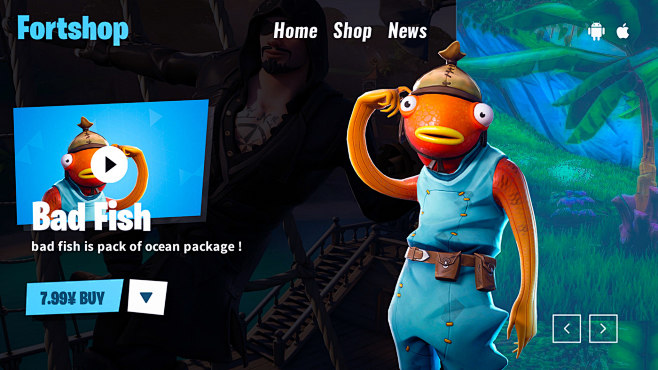 Design Fortnite Web ...