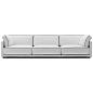 Nube Italia Avenue Sofa in White Fabric with Black Trimmings by Marco Corti For Sale at 1stDibs | nube sofa, industrial couch, industrial sofa