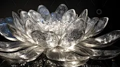 水晶莲花高清模板免费下载-趣麦麦图