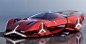 red sun concept car by wayne jung is a solar-powered mercedes-benz hypercar