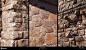 Assassin's Creed Odyssey - Fortifications Texturing., Pierre FLEAU : Main cities walls were created using fortifications, this one is the generic one.<br/>Textures were created in substance designer for the sculpt and painter for the final layering.