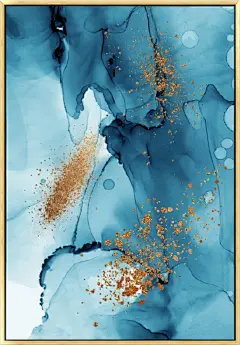 轻奢抽象装饰画（高清喷绘，晶瓷画）
