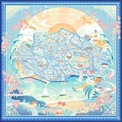 看看不一样的厦门鼓浪屿吧！城市丝巾！_2_鱼鱼IP(接画稿)_来自小红书网页版