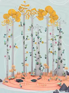 Erwin Kho，荷兰插画师，现居鹿特丹，他的插画很可爱，如同动漫一样的风格，却寓意深远。#求是爱设计# ​