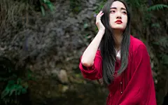 清纯古装美女户外高清桌面壁纸