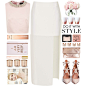 A fashion look from November 2015 featuring shirts & tops, white maxi skirt and patent leather shoes. Browse and shop related looks.