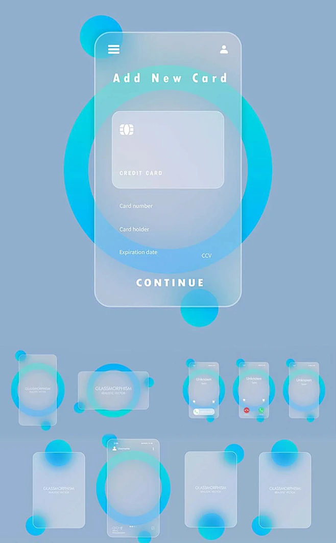 磨砂透明玻璃app手机UI界面展示背景创意元素ai海报模板素材设计-淘宝网-花瓣网