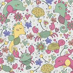 海洋生物异想天开的插图