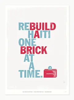 Build a Brick for Haiti_灵感库_视觉中国