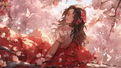 卡通人物美女唯美蝴蝶场景高清模板免费下载-趣麦麦图