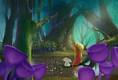 -插画家园-插画家园花生米插画-插画家园唯美场景一张~-插画家园