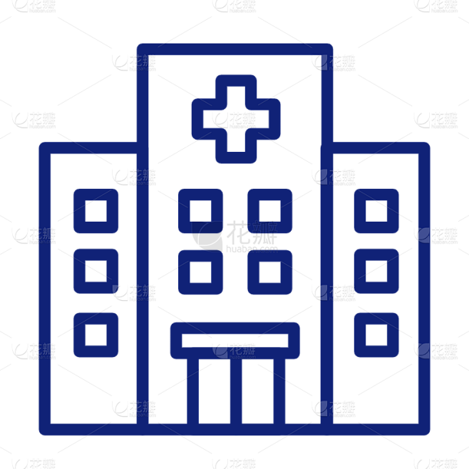 ICON-矢量简约医疗图标-医院
