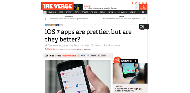 iOS 7 apps are prett...