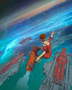 来自德国插画艺术家|Darius Bartsy的科幻世界。

在他的作品中展现了特有的未来主义结构，包括对于，风景，建筑和环境的超乎想象里的描绘，同时也让人难以言喻。

擅长绘制赛博朋克风作品和超现实主义作品，能够巧妙地运用构图设计使作品有着很强的空间延伸性，同时制造的夺目光效使得科技感十足