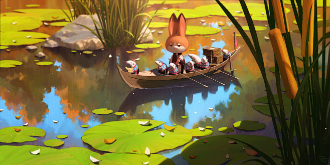 {插画系列}卡通场景01