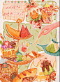香迷糊了～水彩风食物插画作品集
