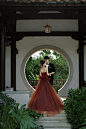 新中式园林婚纱照，小众高级