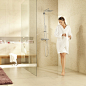 GROHE Rainshower F-Series 254 | Brause- und Duschsysteme - DUSCHSYSTEM | eckig mit Sena Handbrause | 27469000: Amazon.de: Baumarkt