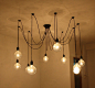 创意个性复古美式乡村北欧吊灯现代简约led灯具咖啡餐厅客厅卧室
