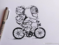 张小点儿采集到插画&线描