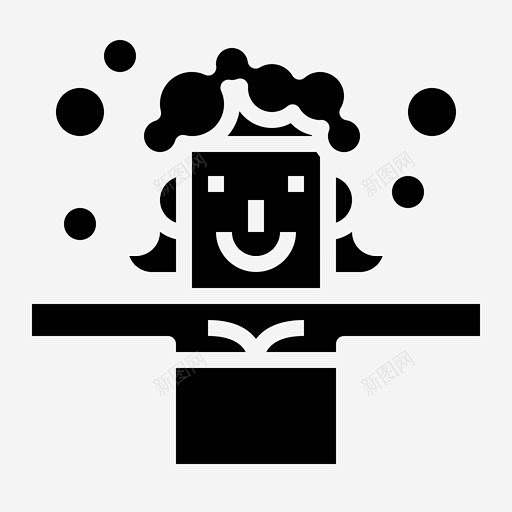 洗头人冲洗 标志 UI图标 设计图片 免...