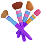 Makeup Brushes  3D Illustration