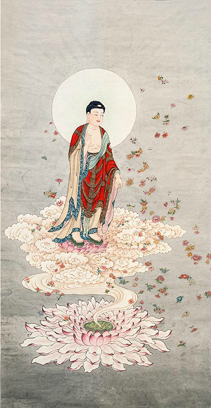 赵盛华阿弥陀佛接引像