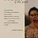 Poetry and motivational quote, contemporary graphic design and elegant feminine design layout.