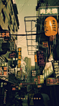 @创伟西安设计/成星 海报设计/西安专业设计公司海报/西安黑设绘/西安特色街道/赛博朋克街区/西安城中村/PS合成术/不问过往，不惧将来