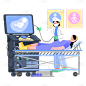 SVG-扁平医生看病贴纸
