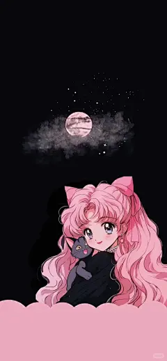 美少女战士壁纸黑粉色 - 小红书搜索