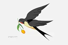 立春燕子插画图片大小3000x2000px 图片尺寸328.52 KB 来自PNG搜索网 pngss.com 免费免扣png素材下载！春天#飞舞的燕子#黑色的燕子#黄色的小花#卡通手绘#立春燕子#绿色的叶子#手绘燕子#植物插画#植物装饰#