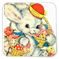 #vintage - #Happy Easter Vintage bunny Nostalgic sticker