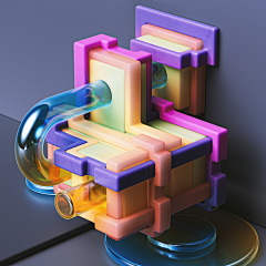 蝴小蝶呀采集到C4D°文字