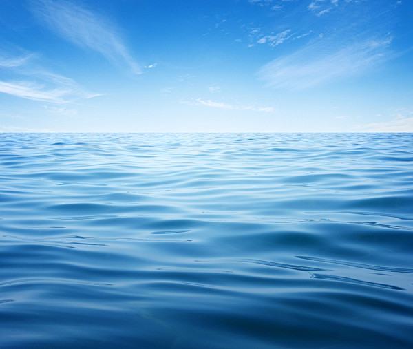 蓝色海洋波浪纹理素材 - 高精图库