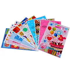 珠光膜礼品袋儿童生日派对回礼袋10个装卡通礼物塑料袋子厂家直销
