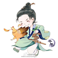 好孩子乖乖！采集到素材√小说封面√Q版【古代】