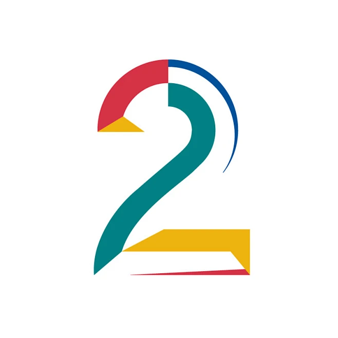 个性数字2企业logo图标设计-花瓣网