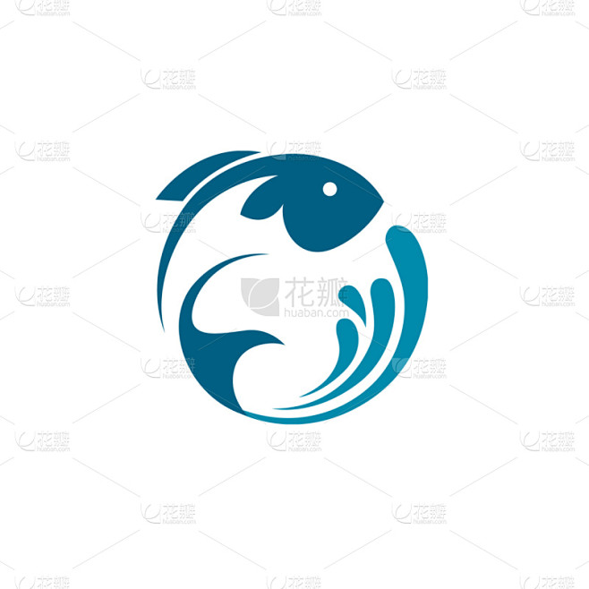 鱼类,计算机图标,抽象,水,休闲活动,徽...