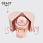 THEBEAST/野兽派永生花项链礼盒 14k金珍珠锆石首饰礼物花盒-tmall.com天猫