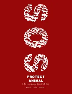 SOS公益海报,保护动物