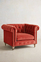 ❥ Lyre Chesterfield Armchair | furniture | Pinterest