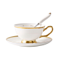 高档描金骨瓷咖啡杯欧式茶具陶瓷下午茶具红茶杯情侣杯配碟勺包邮-淘宝网