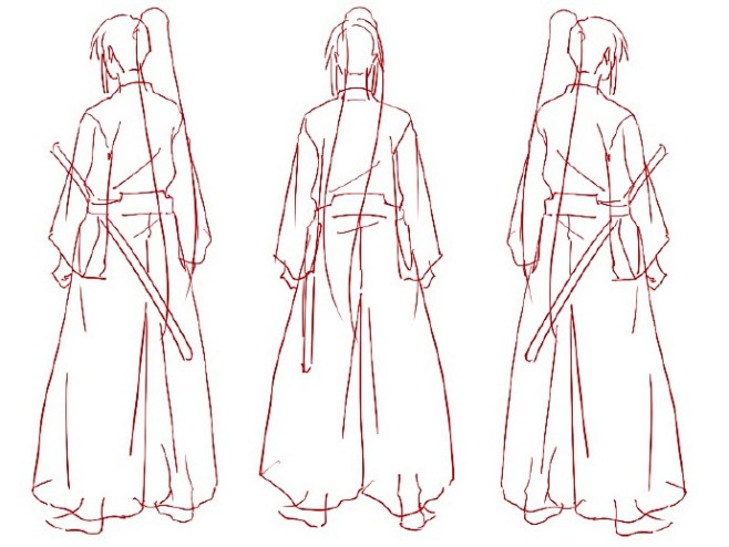 #绘画参考学习#持刀动作姿势参考