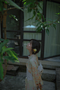 盛夏未尽时。_人像_少女,暗调,和服,光影,女神